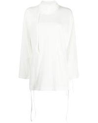 Yohji Yamamoto - Bluse Mit Stehkragen - Lyst