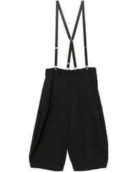 COMME DES GARÇON BLACK - Drop-Crotch Suspenders Trousers - Lyst