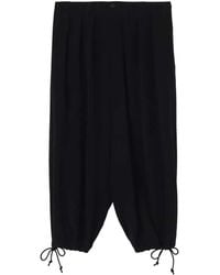 Yohji Yamamoto - Drawstring Pleated Trousers - Lyst