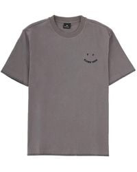 Paul Smith - Happy Blanket-Stitch T-Shirt - Lyst