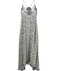 Zadig & Voltaire - Risty Floral-print Midi Dress - Lyst