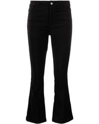 PAIGE - Mid-Rise Flared Jeans - Lyst