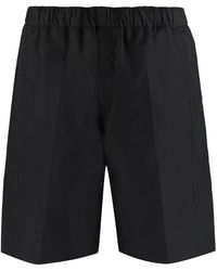 McQueen - Cotton Bermuda Shorts - Lyst