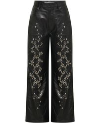 Dion Lee - Studded Leather Trousers - Lyst