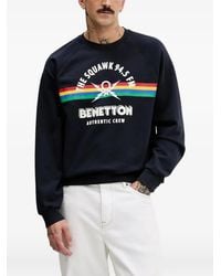 Benetton - X Stranger Things-Stripe Crew-Neck Sweatshirt - Lyst