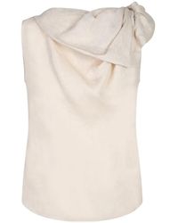 Fabiana Filippi - Draped Knot-Detail Top - Lyst