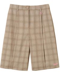 Twinset - X Myfo Check Shorts With Embroidery - Lyst