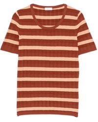 Roberto Collina - T-Shirt À Rayures - Lyst