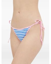 MC2 Saint Barth - Marielle Striped Tie-Side Bikini Bottoms - Lyst