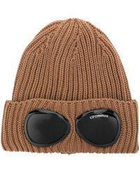 C.P. Company - goggle-detail Knit Beanie - Lyst
