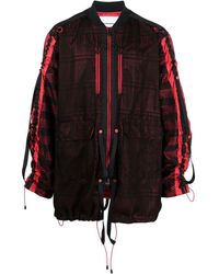 White Mountaineering - Mesh Panelled Zip-up Jacket - Lyst