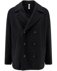 Hevò - Double-Breasted Coat - Lyst