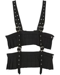 Noir Kei Ninomiya - Haut Plissé À Boucle - Lyst