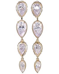 Anabela Chan - 18kt Yellow Gold Vermeil Dew Diamond Drop Earrings - Lyst