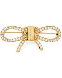 Ferragamo - Bow Strass Pin - Lyst