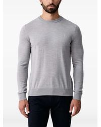 Trussardi - Embroidered-Logo Crew-Neck Sweater - Lyst