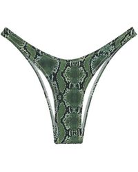 Reina Olga - Brigitte Snake-Print Bikini Bottoms - Lyst