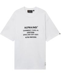 Alpha Industries - Logo-Print T-Shirt - Lyst