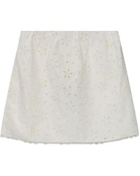 Posse - Salma Floral-Embroidered Skort - Lyst