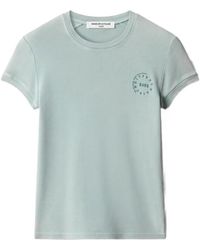 Maison Kitsuné - Circle Stamp Logo-Print Cotton T-Shirt - Lyst