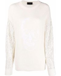 Philipp Plein - Crystal-Embellished Knitted Jumper - Lyst