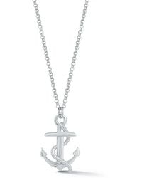 Mateo - Anchor Pendant Necklace - Lyst