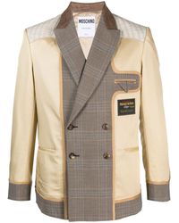 Moschino - Panelled Double-breasted Blazer - Lyst