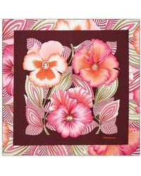 Ferragamo - Brezza-Print Silk Scarf - Lyst