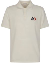 Moncler - Polo Con Applicazione Logo - Lyst