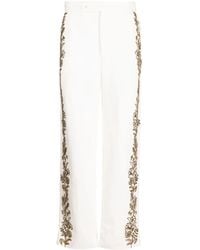 Bode - Straight-Leg-Hose Mit Zierperlen - Lyst