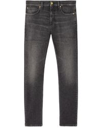 Versace - La Medusa Embroidery-Detail Jeans - Lyst