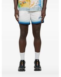 CASABLANCA - Shorts Met Logoprint En Ombré-Effect - Lyst