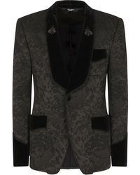 Dolce & Gabbana - Jacquard Tuxedo Jacket - Lyst