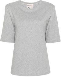 Semicouture - Pleat-detailed Cotton T-shirt - Lyst