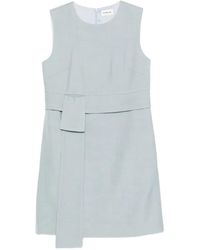 P.A.R.O.S.H. - Rania Belt Sleeveless Mini Dress - Lyst