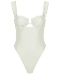Montce - Maillot De Bain Bella En Soie Couleur Seafoam - Lyst