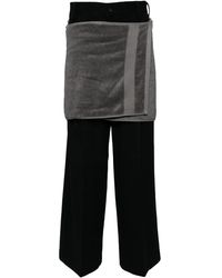 Doublet - Onsen Towel Hose Aus Filz-Finish - Lyst