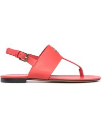 Lorena Antoniazzi - Logo-Studded Flat Sandals - Lyst