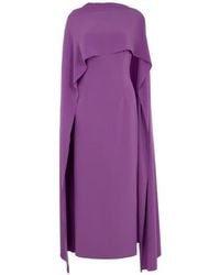 ROKSANDA - Elina Cape-Overlay Maxi Dress - Lyst