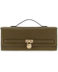 MICHAEL Michael Kors - Medium Hamilton Moderne Leather Clutch Bag - Lyst