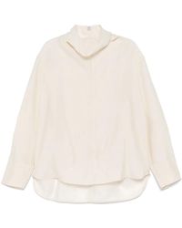 TOTEME - Blusa con cuello alzado - Lyst