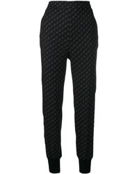 Stella McCartney Зауженные Брюки 'stella' С Принтом - Черный