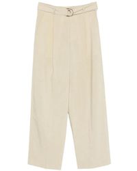 Nanushka - Belted Wide-Leg Trousers - Lyst