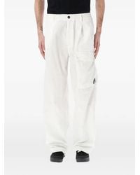 C.P. Company - Belt-Loop Buttoned Trousers - Lyst