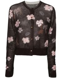 JNBY - Floral-Print Button-Up Cardigan - Lyst