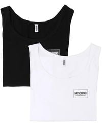 Moschino - Set De Dos Chalecos Con Logo Estampado - Lyst