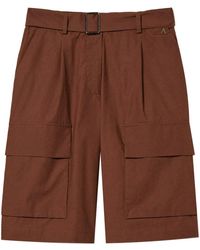 Twinset - Bermudas Cargo Con Cinturón - Lyst