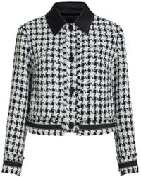 KARL LAGERFELD - Houndstooth Bouclé Jacket - Lyst