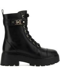 MICHAEL Michael Kors - バックル コンバットブーツ - Lyst