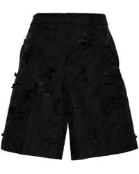 JNBY - Floral-Appliqué Knee-Length Shorts - Lyst